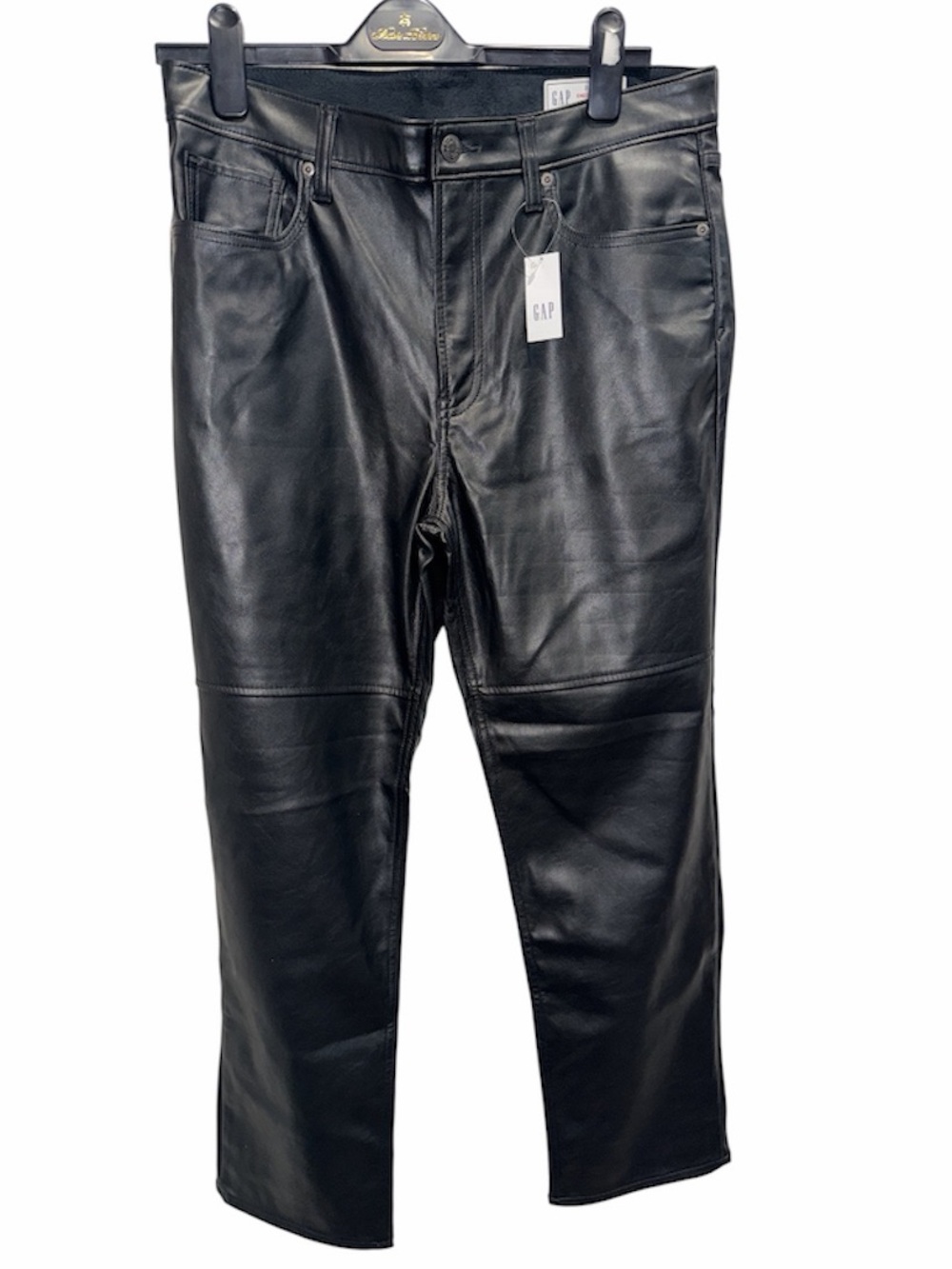 NWT Sz 31/12R Gap Cheeky Straight High Rise Faux Leather Pants